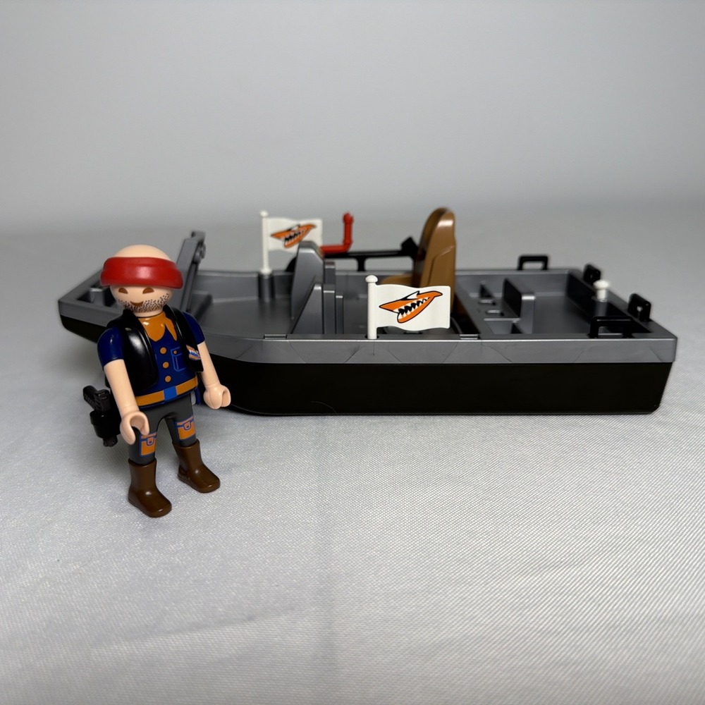 PLAYMOBIL Vintage Shark Boat And Captain